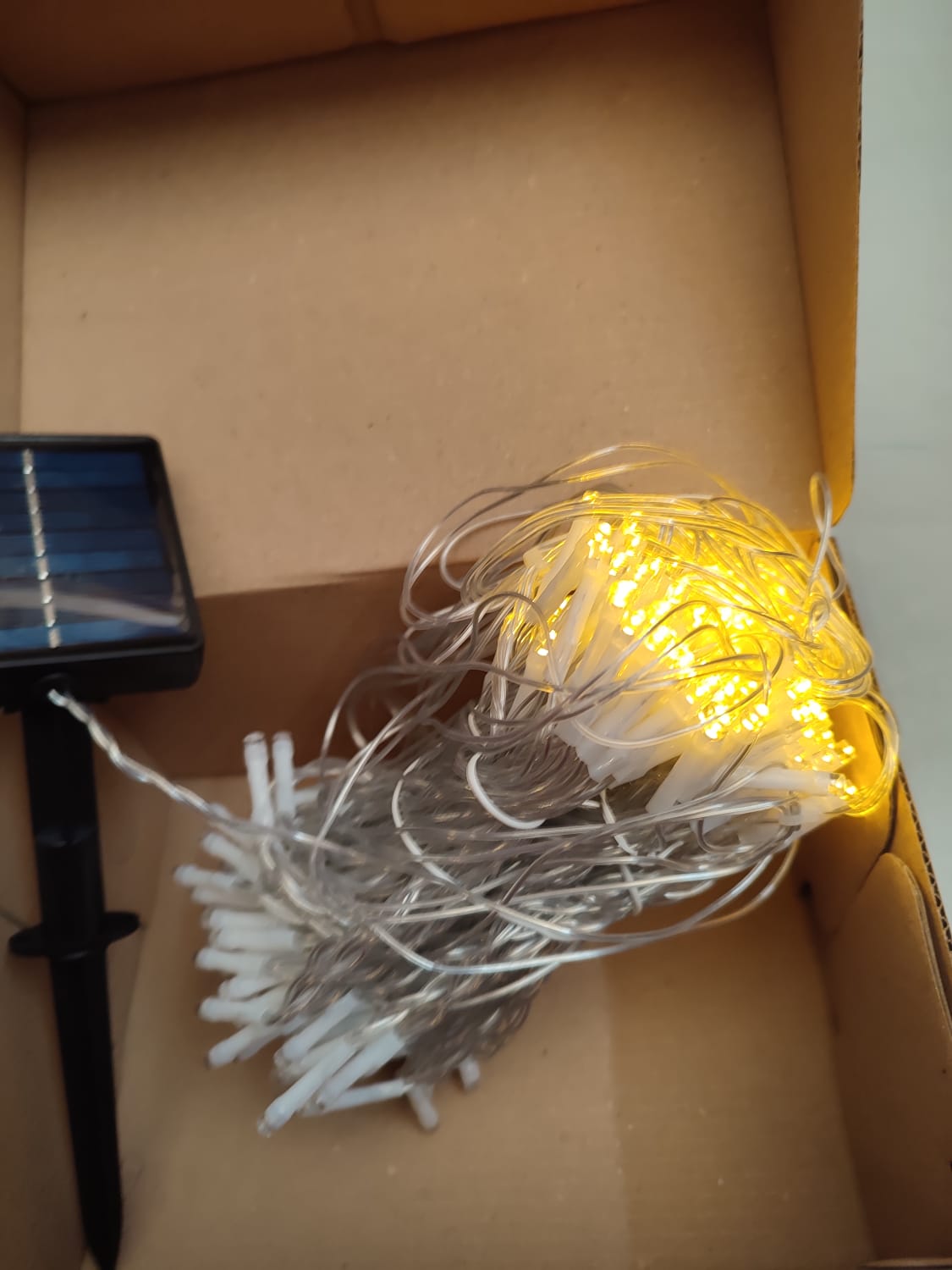 CORTINA AMBAR CON PANEL SOLAR 3 X 3 METROS